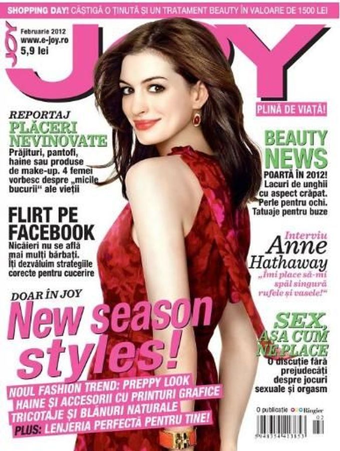 JOY ROMANIA magazine side cover  February 2012