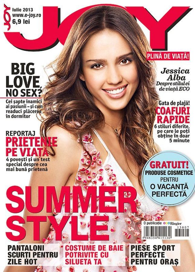 JOY ROMANIA magazine side cover  July 2013