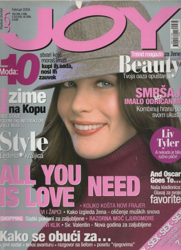 JOY SERBIA magazine side cover  February 2004