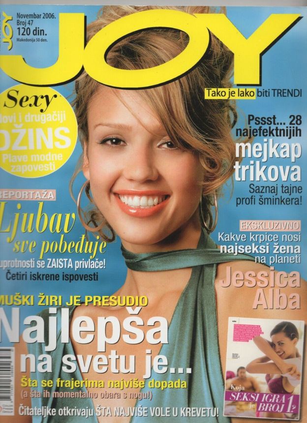 JOY SERBIA magazine side cover  November 2006