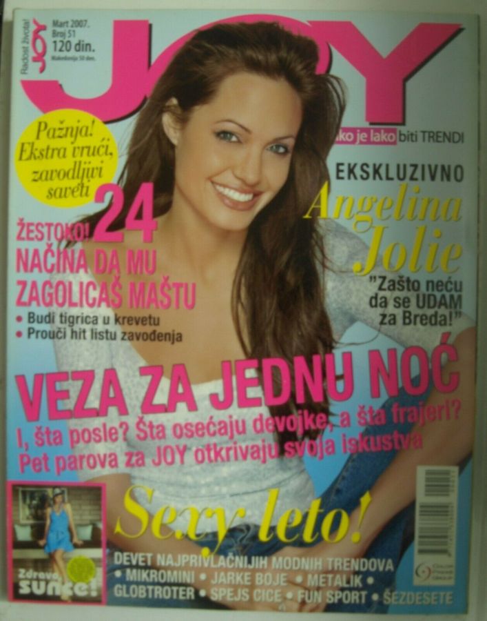 JOY SERBIA magazine side cover  March 2007
