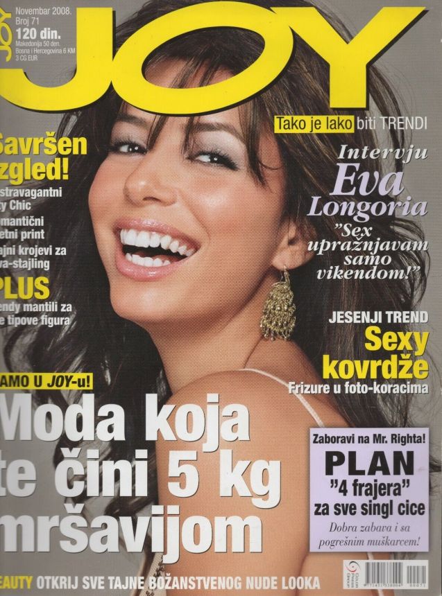 JOY SERBIA magazine side cover  November 2008