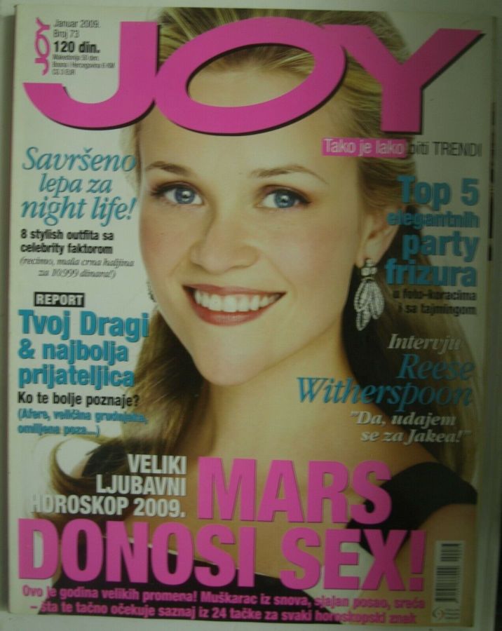 JOY SERBIA magazine side cover  January 2009