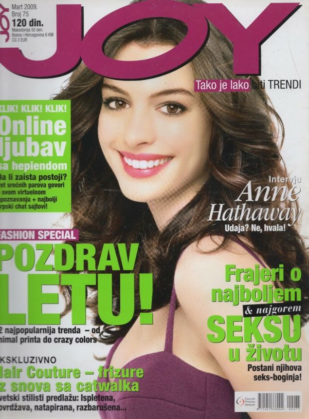 JOY SERBIA magazine side cover  March 2009