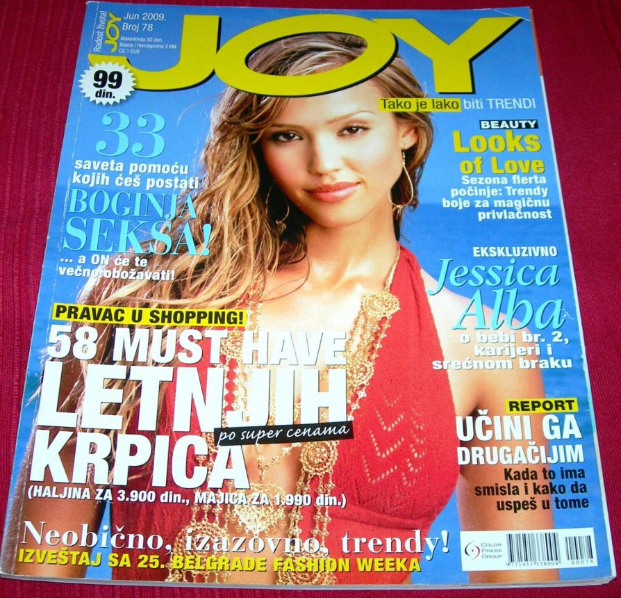 JOY SERBIA magazine side cover  June 2009
