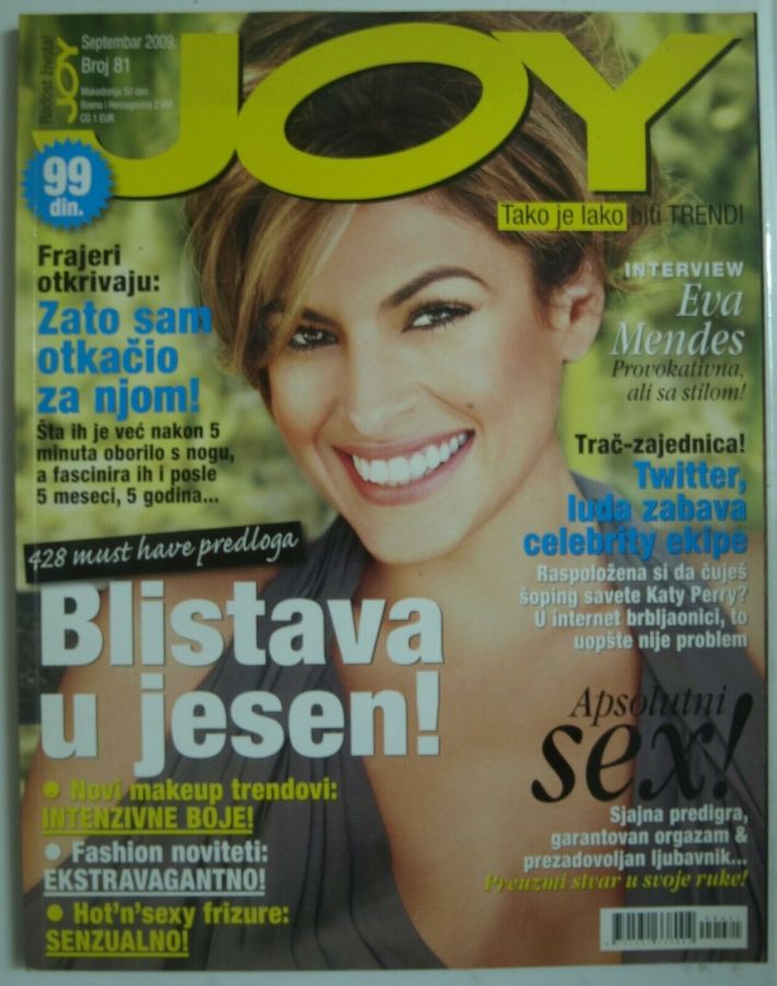 JOY SERBIA magazine side cover  September 2009