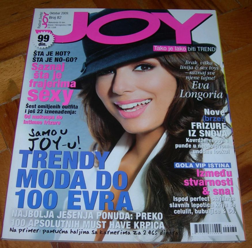JOY SERBIA magazine side cover  October 2009