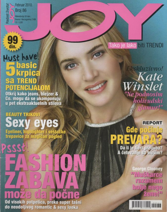 JOY SERBIA magazine side cover  February 2010