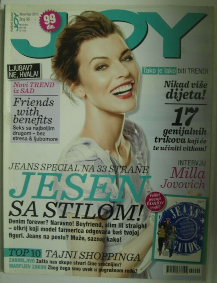 JOY SERBIA magazine side cover  November 2010