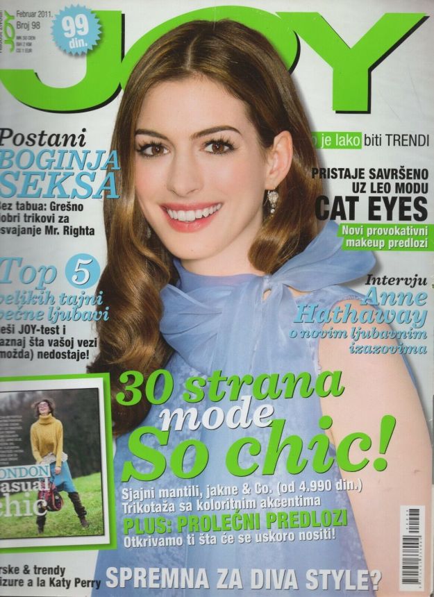 JOY SERBIA magazine side cover  February 2011