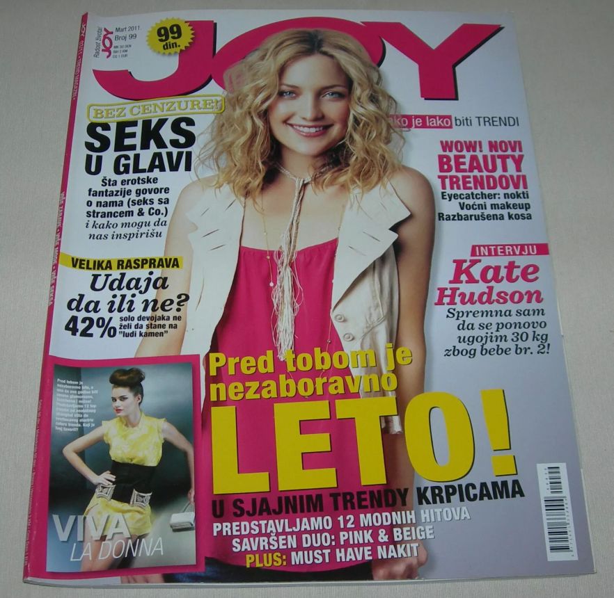 JOY SERBIA magazine side cover  March 2011
