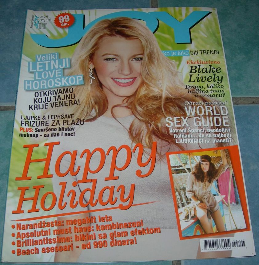 JOY SERBIA magazine side cover  July 2011