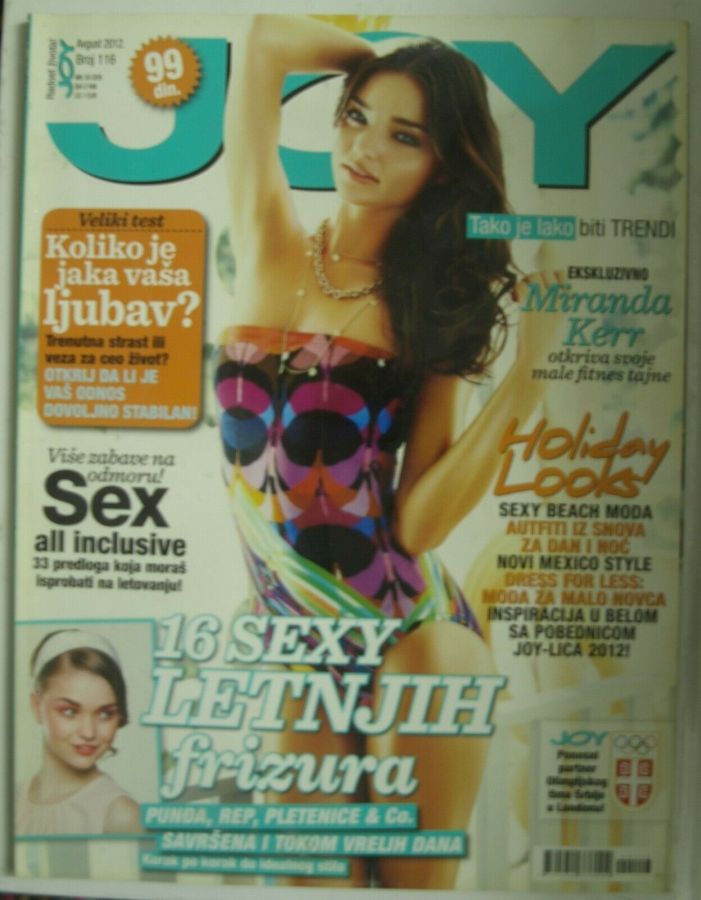 JOY SERBIA magazine side cover  August 2012