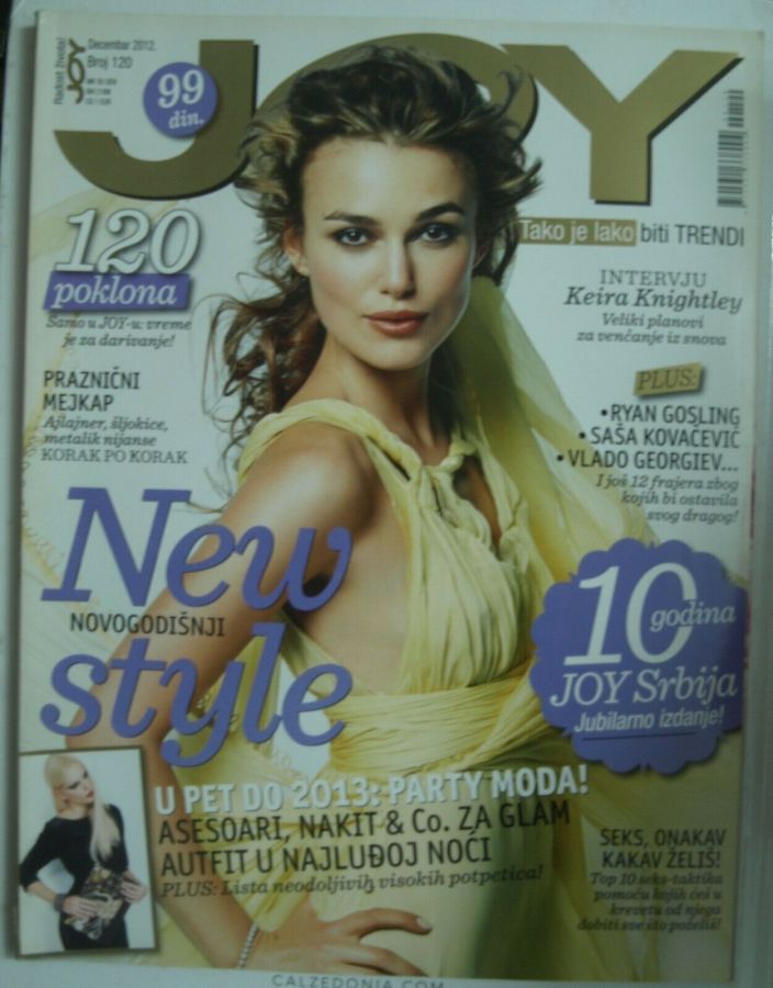 JOY SERBIA magazine side cover  December 2012