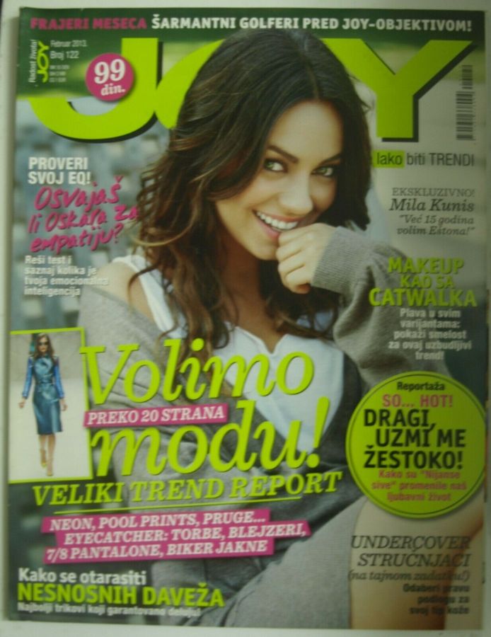 JOY SERBIA magazine side cover  February 2013
