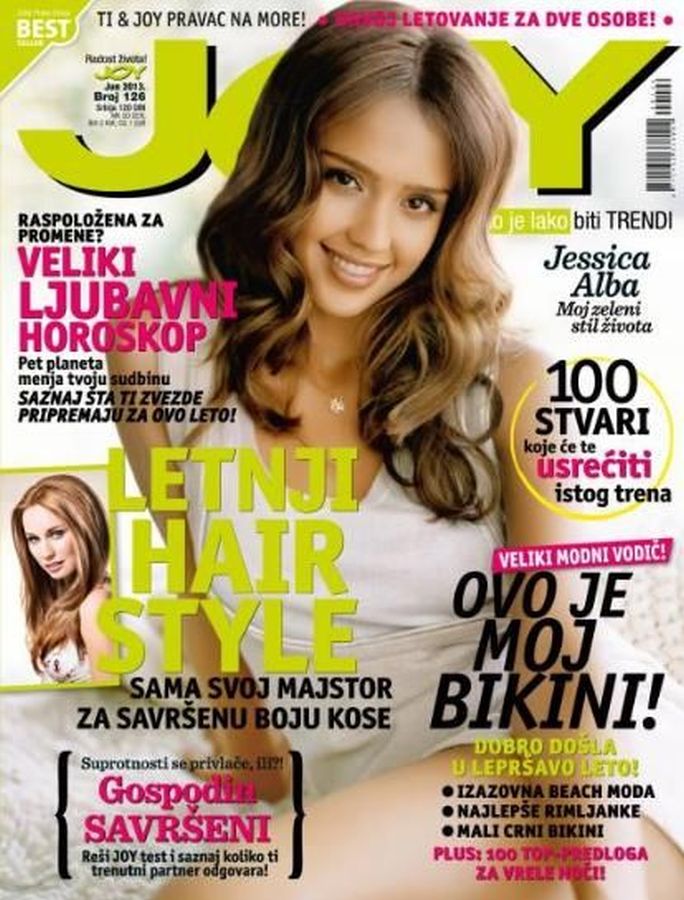 JOY SERBIA magazine side cover  June 2013