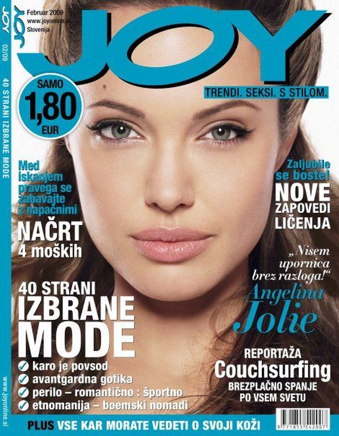 JOY SLOVENIA magazine side cover  February 2009