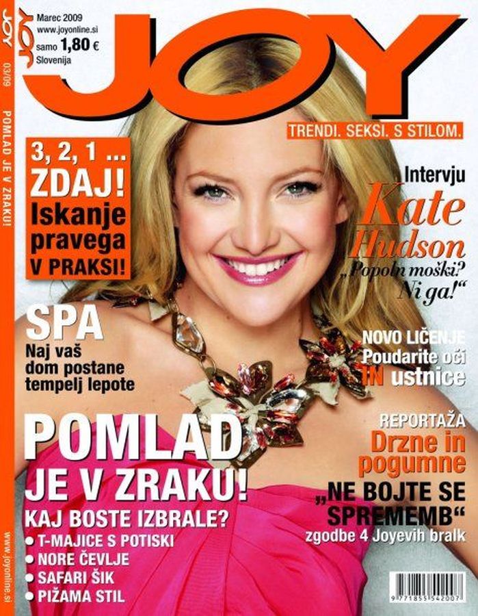 JOY SLOVENIA magazine side cover  March 2009