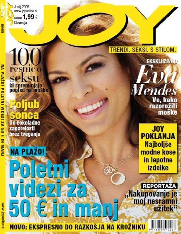 JOY SLOVENIA magazine side cover  June 2009