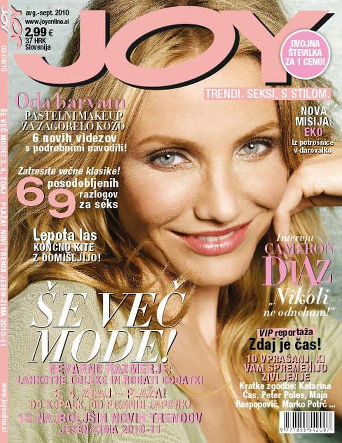JOY SLOVENIA magazine side cover  September 2010