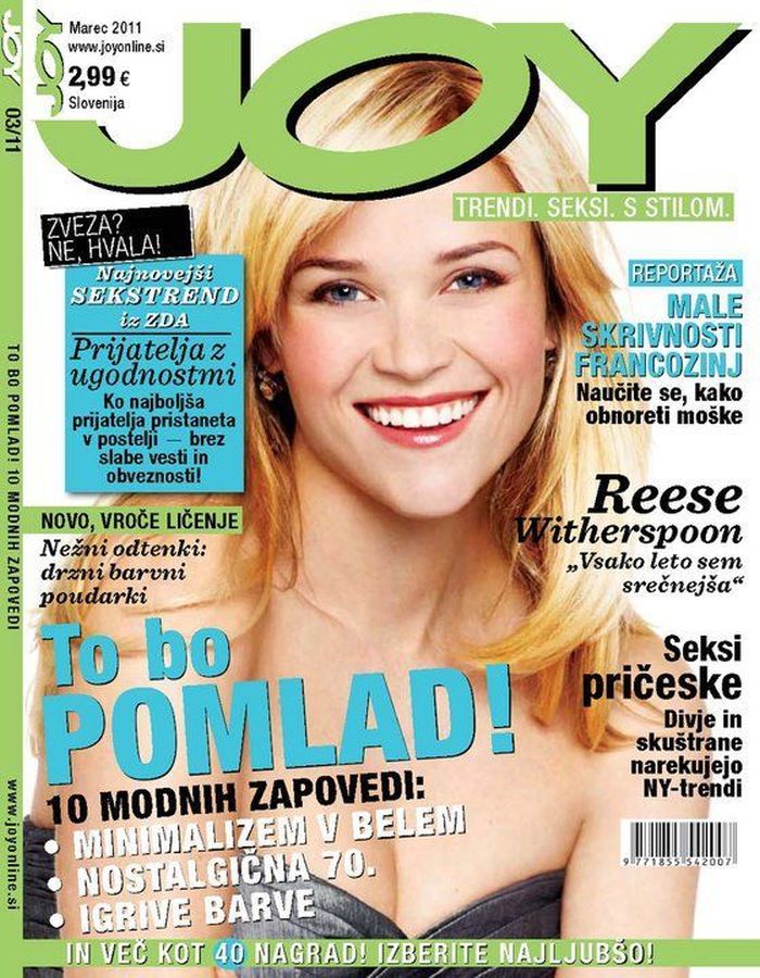 JOY SLOVENIA magazine side cover  March 2011