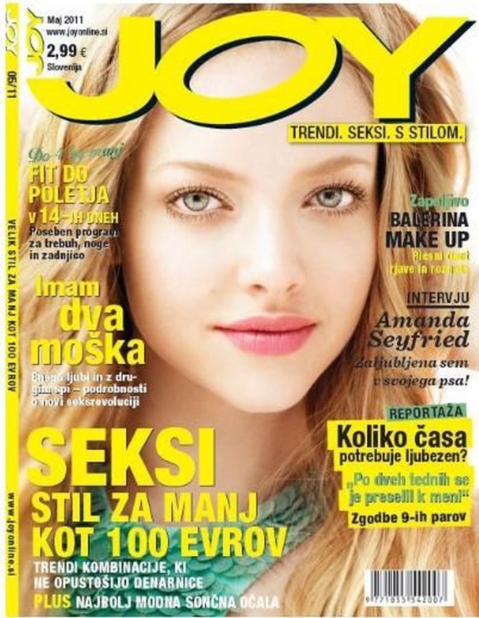 JOY SLOVENIA magazine side cover  May 2011