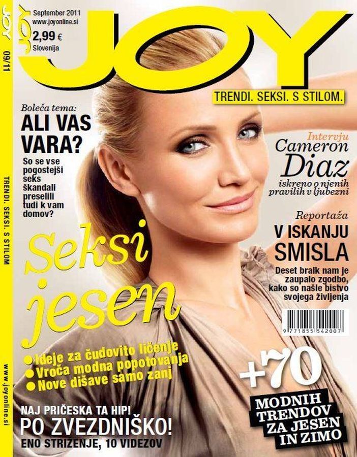 JOY SLOVENIA magazine side cover  September 2011