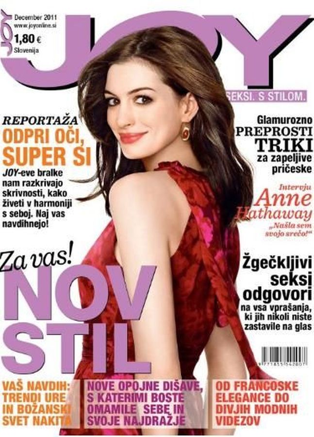 JOY SLOVENIA magazine side cover  December 2011