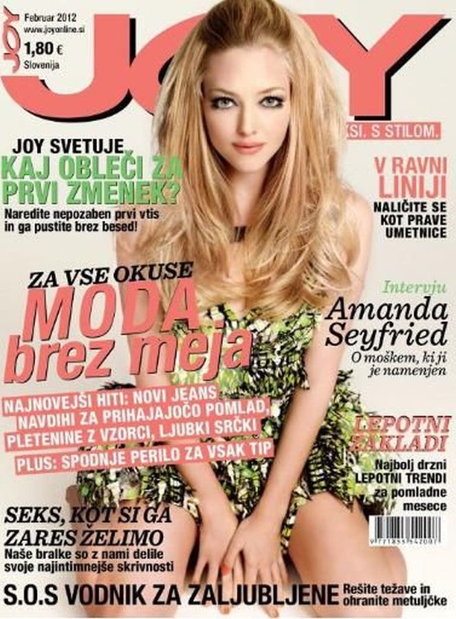 JOY SLOVENIA magazine side cover  February 2012