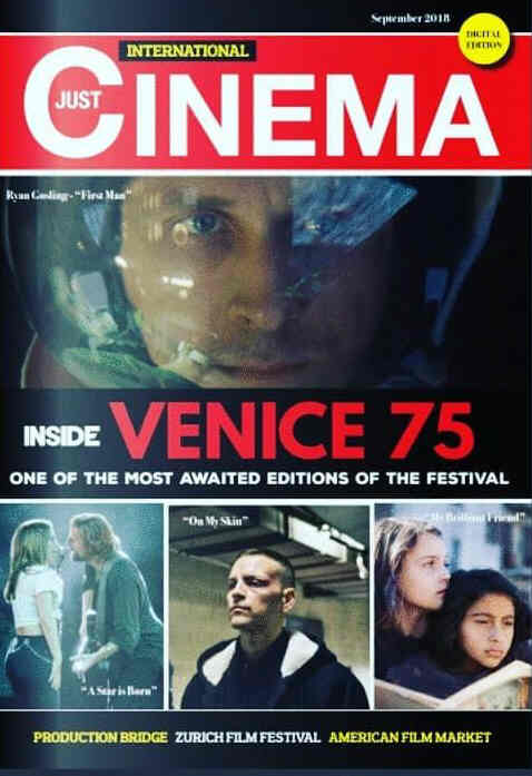 JUST CINEMA magazine side cover  September 2018