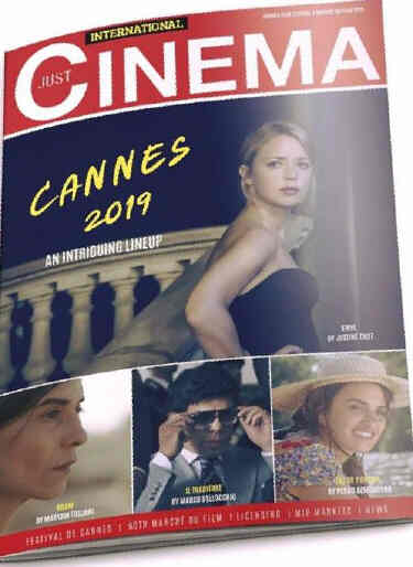 JUST CINEMA magazine side cover  June 2019