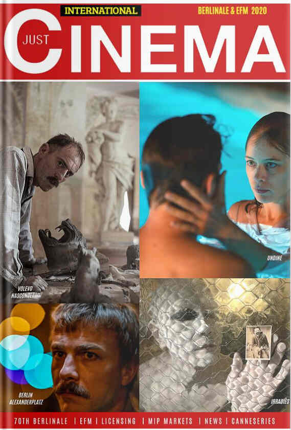 JUST CINEMA magazine side cover  February 2020