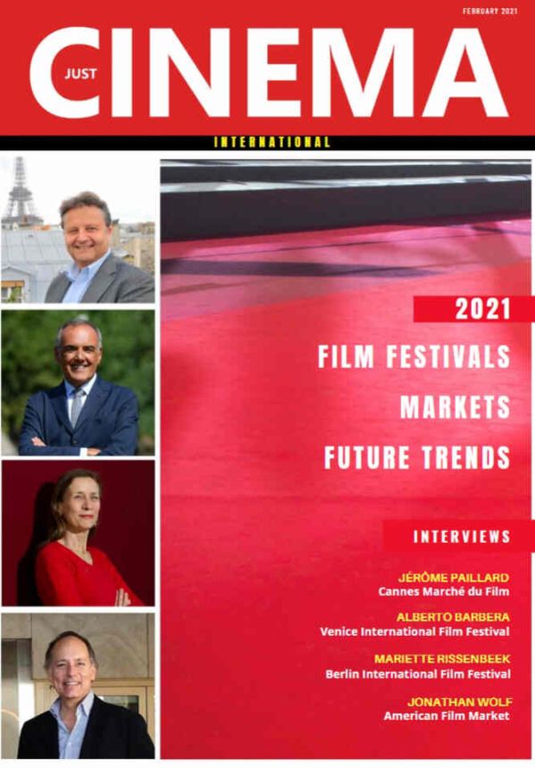 JUST CINEMA magazine side cover  February 2021