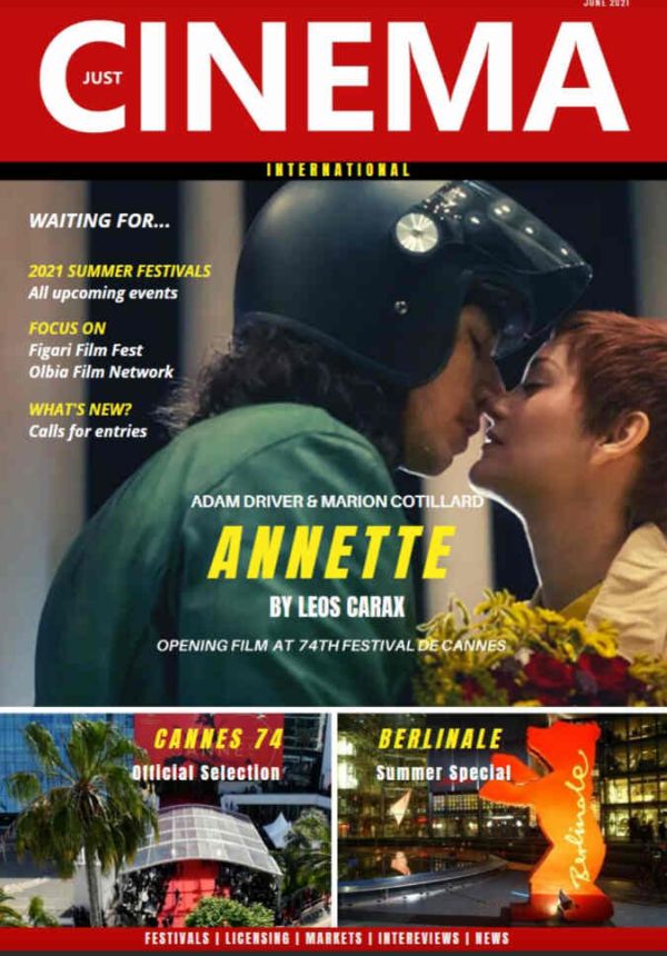 JUST CINEMA magazine side cover  June 2021