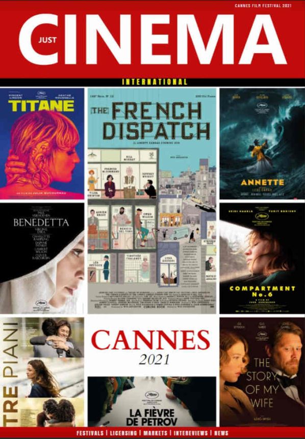 JUST CINEMA magazine side cover  July 2021