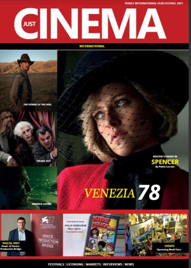 JUST CINEMA magazine side cover  September 2021
