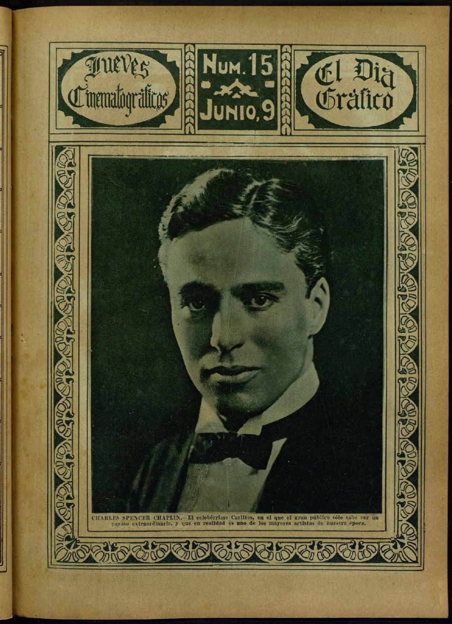 JUEVES CINEMATOGRAFICO magazine side cover Issue 15 9 June 1927