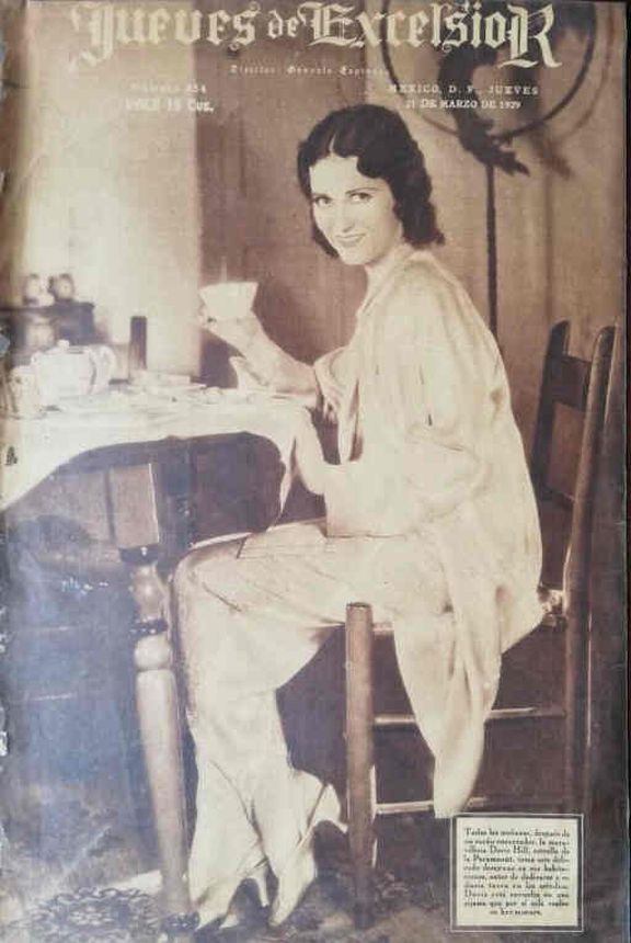JUEVES DE EXCELSIOR magazine side cover Issue 354 21 March 1929