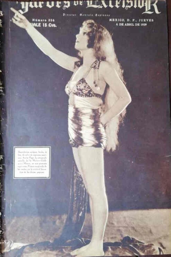 JUEVES DE EXCELSIOR magazine side cover Issue 356 4 April 1929