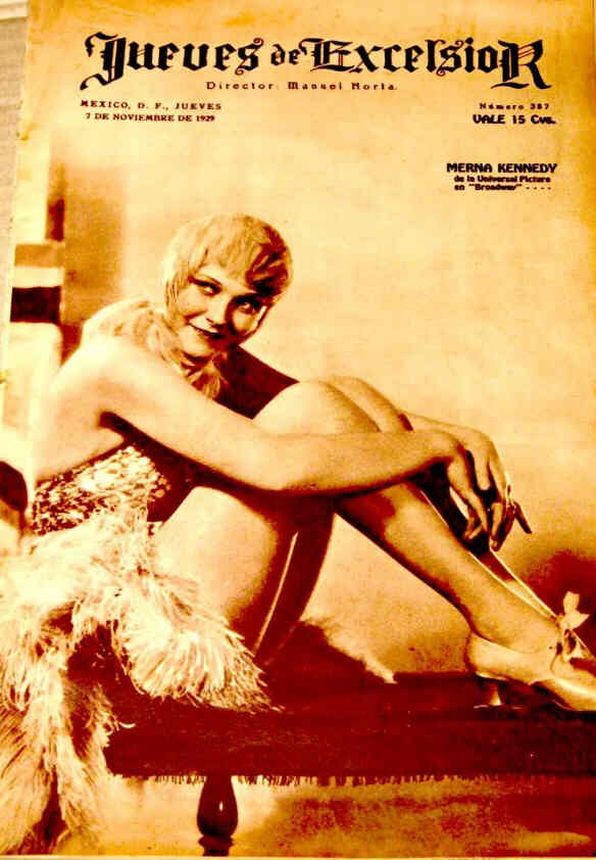 JUEVES DE EXCELSIOR magazine side cover 7 November 1929