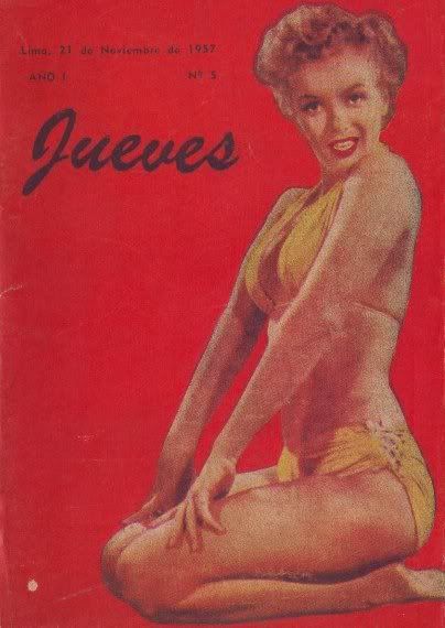 JUEVES magazine side cover Issue 5 21 November 1957