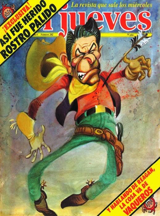 EL JUEVES magazine side cover Issue 202  April 1981