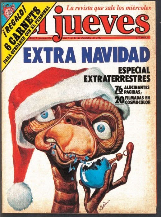 EL JUEVES magazine side cover Issue 289  December 1982