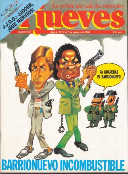 EL JUEVES magazine side cover Issue 488  October 1986
