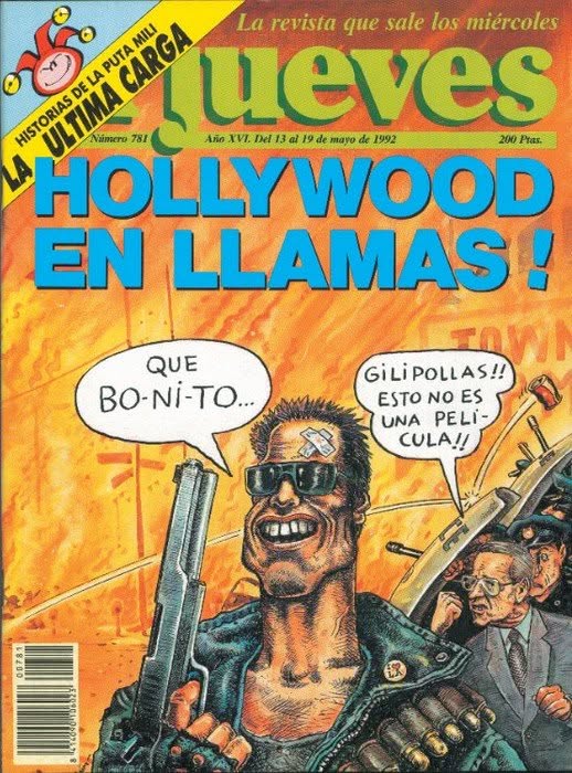 EL JUEVES magazine side cover Issue 781  May 1992