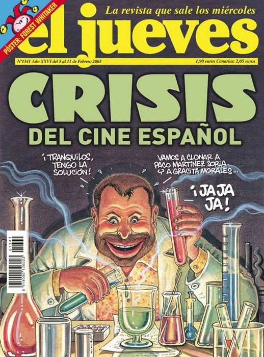 EL JUEVES magazine side cover Issue 1341  February 2003