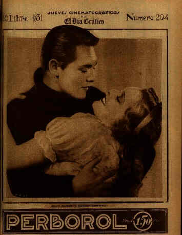 JUEVES CINEMATOGRAFICO magazine side cover Issue 204 10 December 1931
