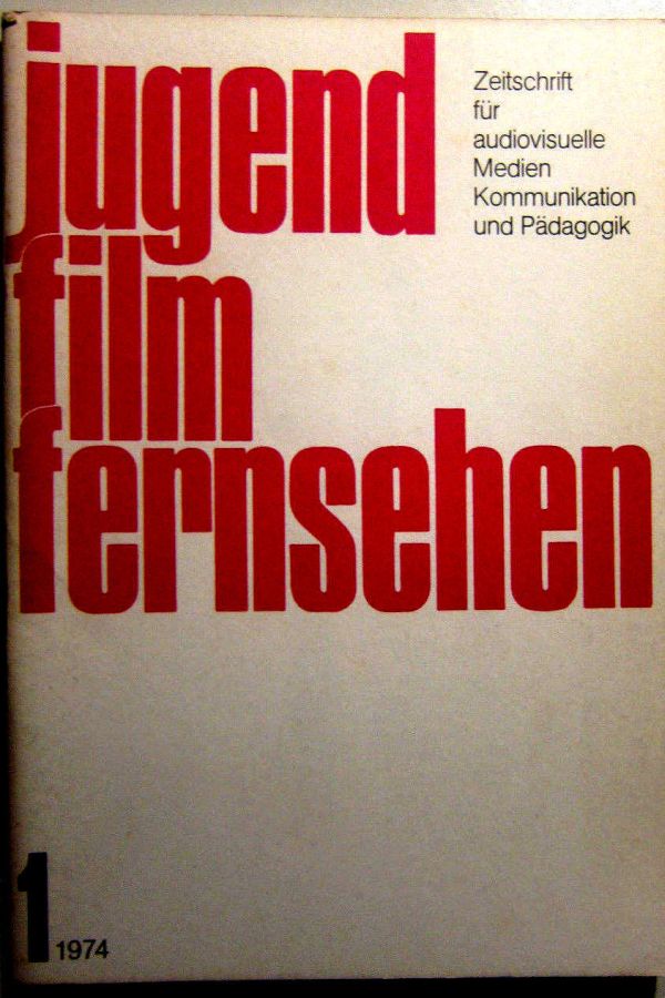JUGEND FILM FERNSEHEN magazine side cover Issue 1   1974
