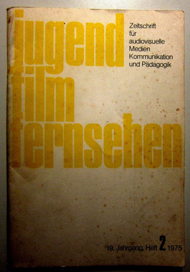 JUGEND FILM FERNSEHEN magazine side cover Issue 2   1975