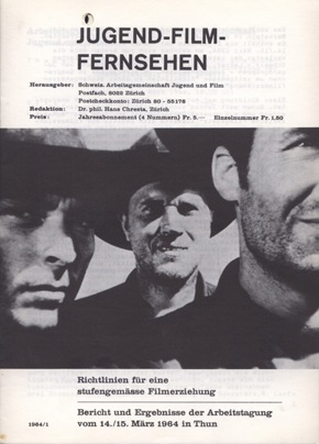 JUGEND FILM FERNSEHEN (Ch) magazine side cover Issue 1  1964